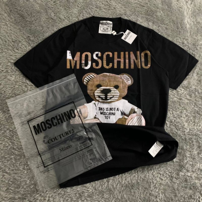 Kaos Tshirt Moschino Board Hitam Premiun Hight Quality