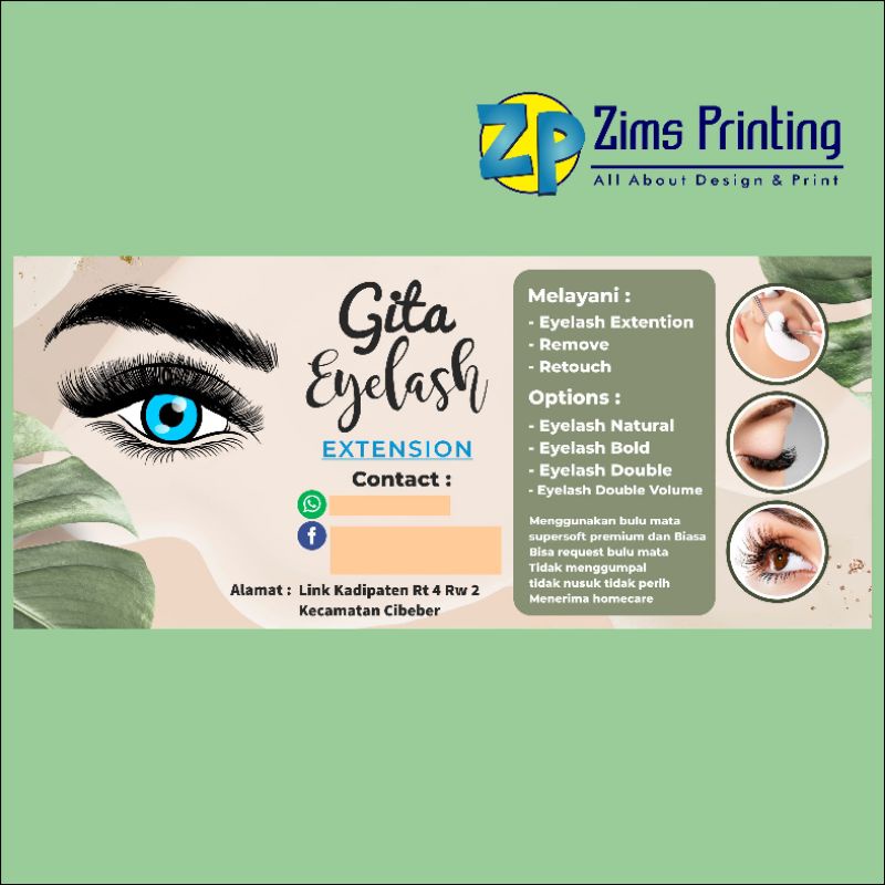 Spanduk Banner Eyelash