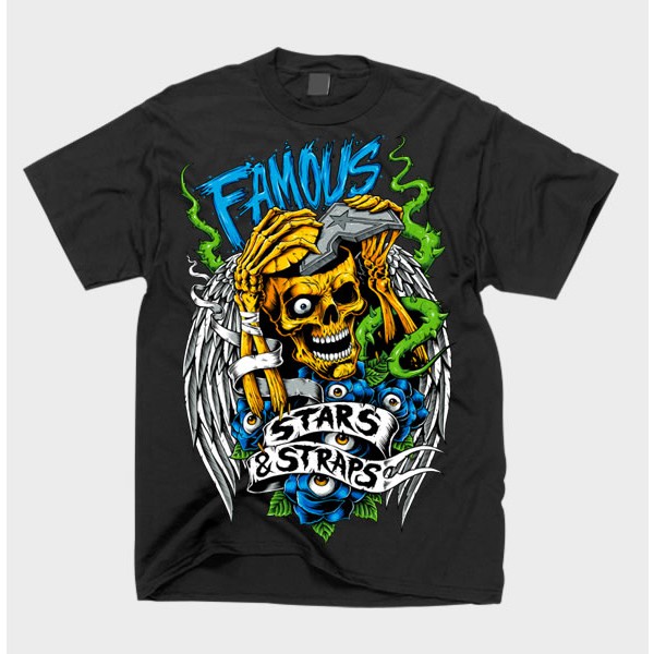 Kaos Oblong Distro Famous Stars n Straps