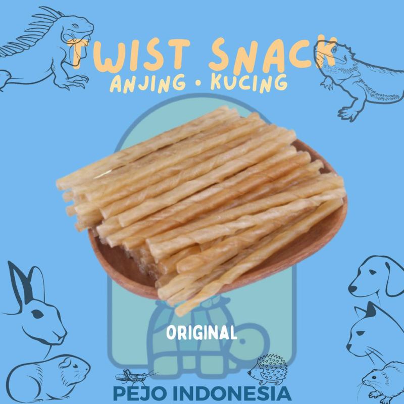 Twist Stick Snack Gigitan Anjing Kucing Cemilan Dog Cat