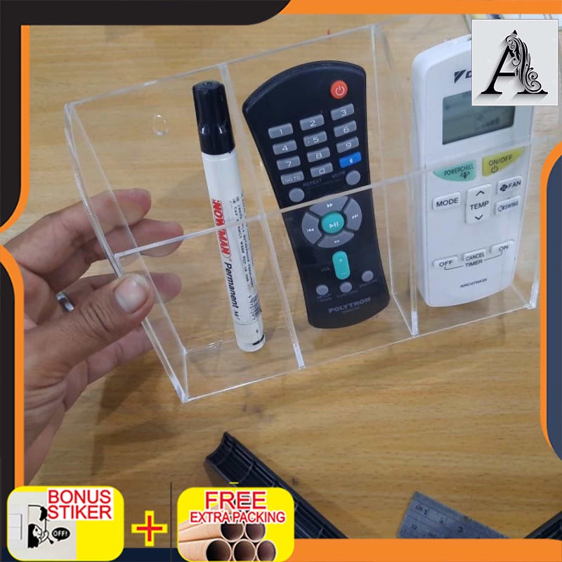 

Terlaris Remot holder acrylictempat remot tv ac akrilik