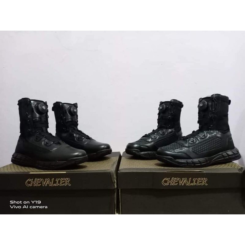 Sepatu pdl TNI Polri Chevalier Libra extrak tali putar