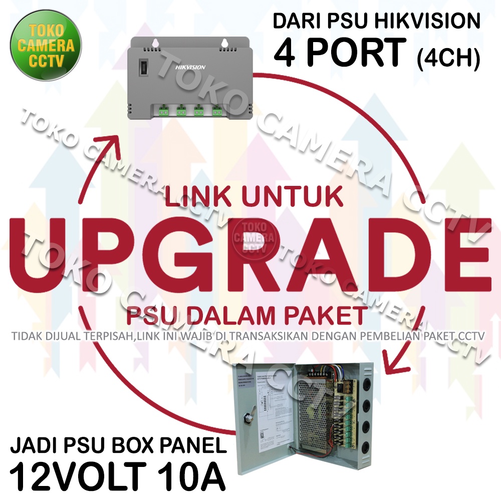 UPGRADE PSU HIKVISION 4 PORT KE PSU BOX 12V 10A