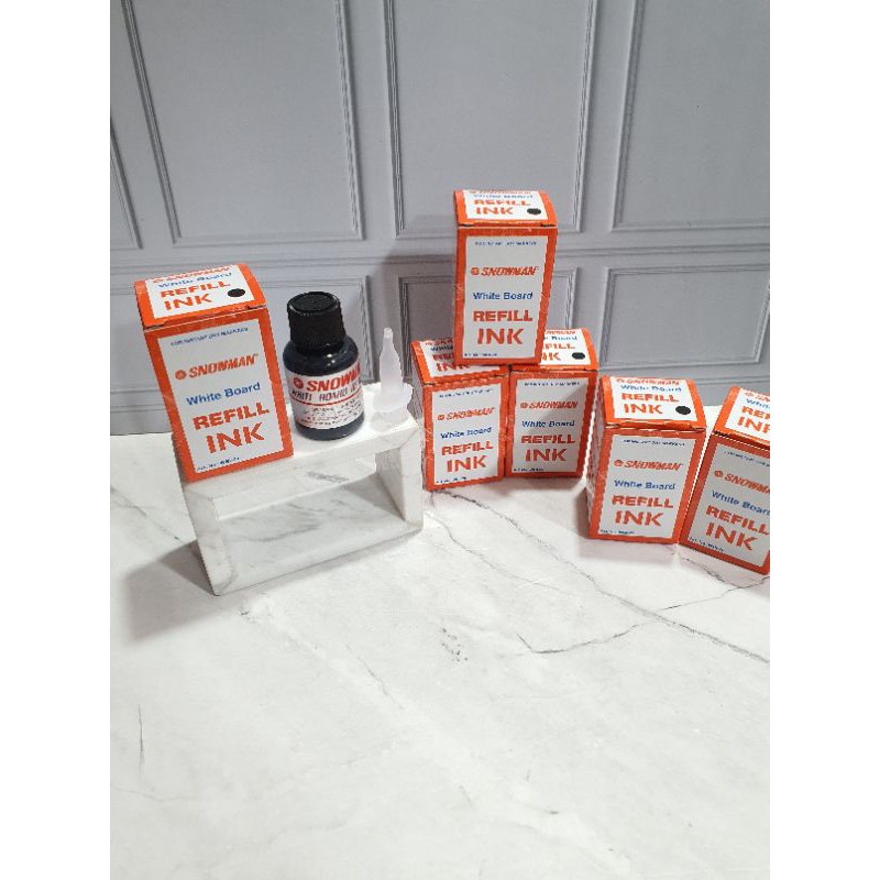 isi tinta spidol whiteboard/isi spidol bisa dihapus untuk papan tulis/refill tinta spidol snowman-1
