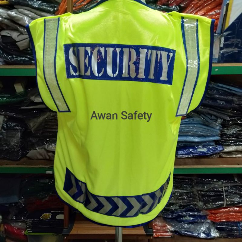 Rompi Security Maxi / Rompi Satpam Resleting Scotlite Marka Parkir Bahan Bagus