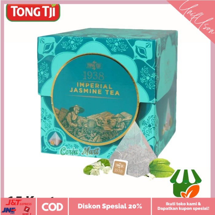

⭐COD⭐ Teh Celup Premium Tong Tji Imperial Jasmine Tea Box isi 15 pcs Kantong