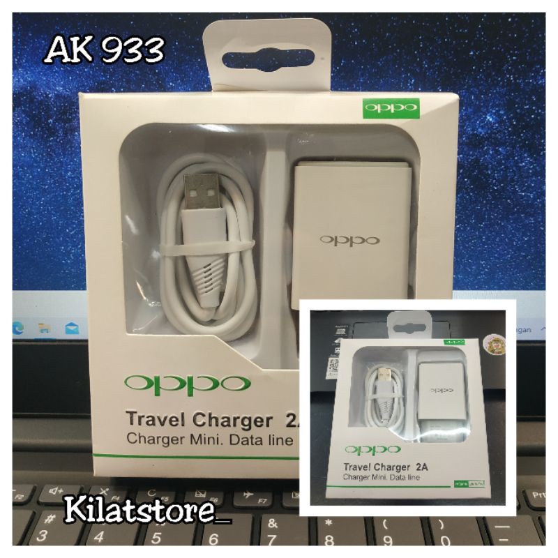 PROMO Charger Brand Oppo AK - 933 2A Kualitas Bagus - Micro USB