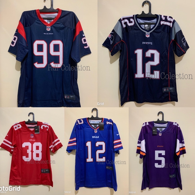 Jersey Nfl Texans Jj Watt Jersey Nfl Patriots 49ers Redskins Cousins Grade Original