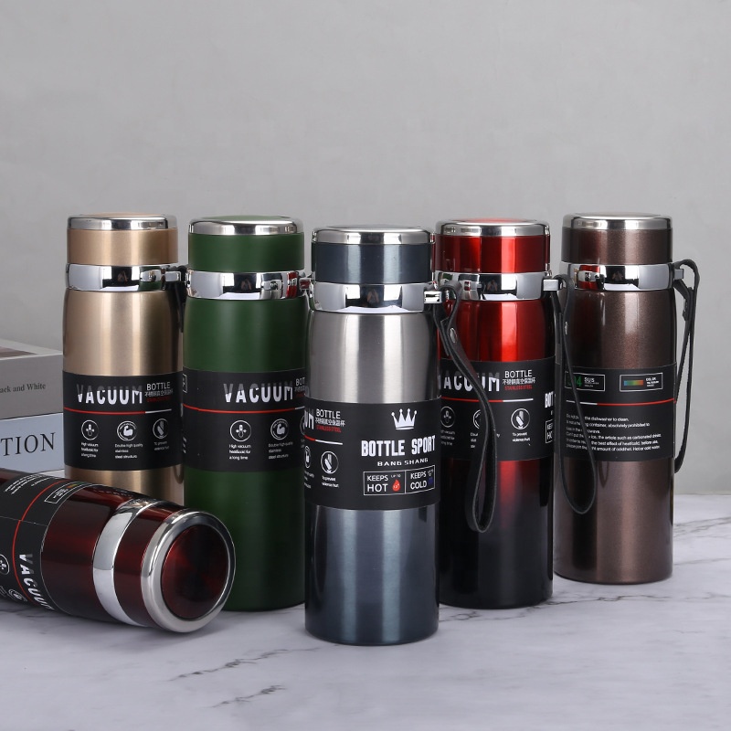 Botol Termos Tumbler Stainless Steel Termos Travel 1000ml H05-3 Botol Termos Tahan Panas dan Dingin Termos Travel Stainless Premium