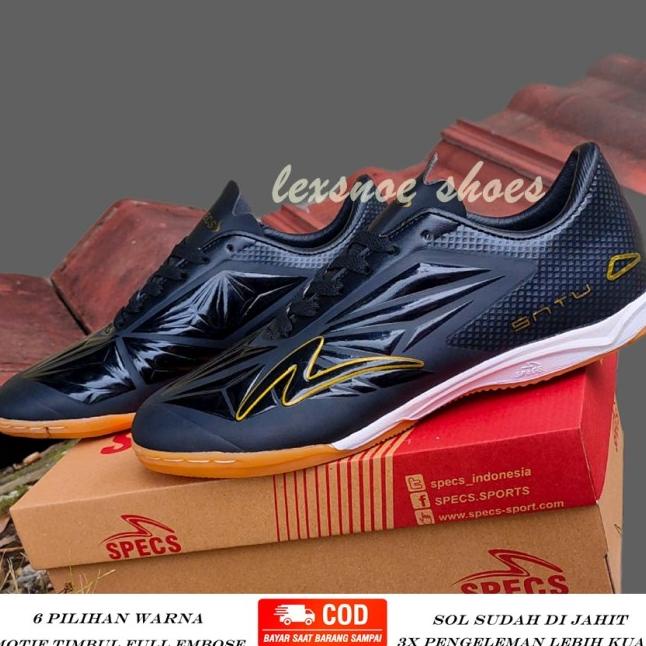 Sepatu Futsal Specs Accelerator Satu Elite Hitam