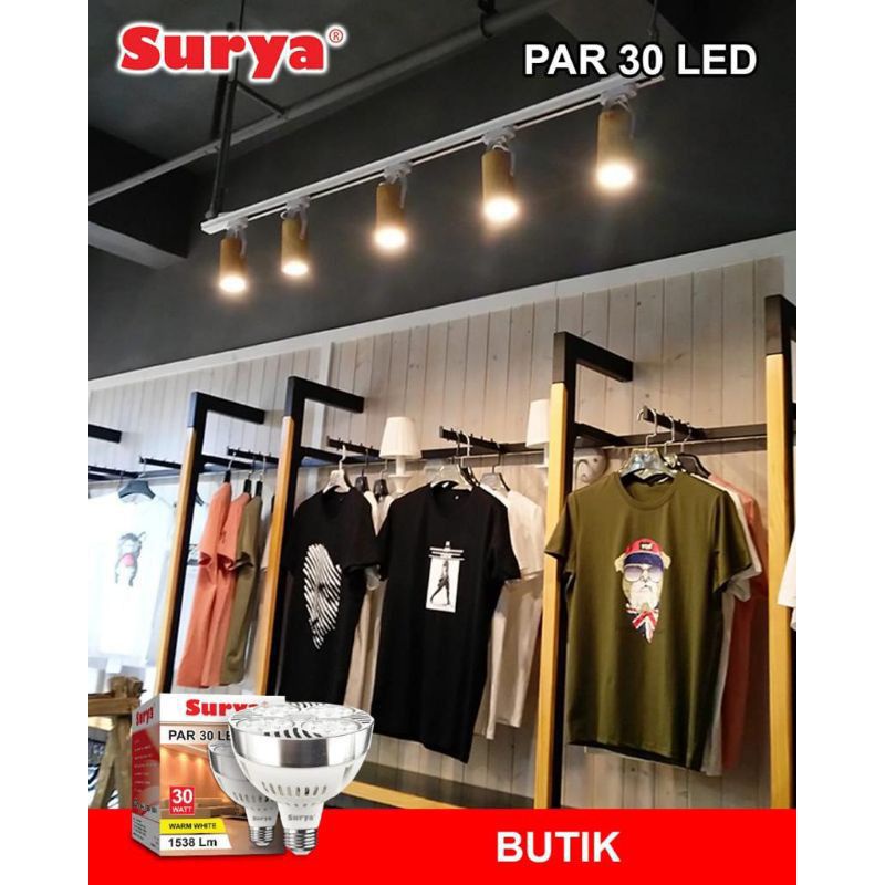 Lampu LED Sorot SURYA PAR 20 Watt / 30 Watt WARM WHITE / Cahaya Kuning SURYA Bagus Murah