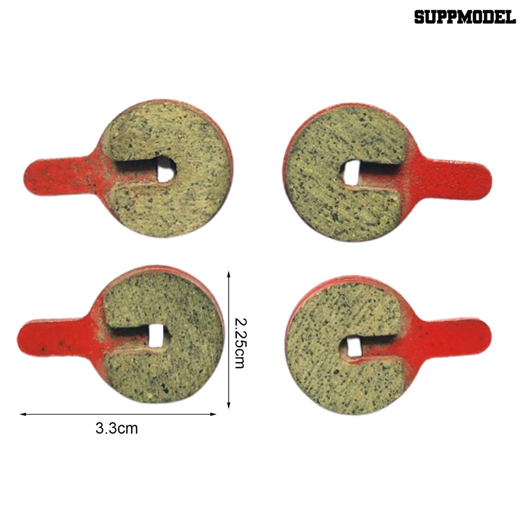 2 Pasang Pad Rem Sepeda Bahan Semimetal Resin Tidak Berisik