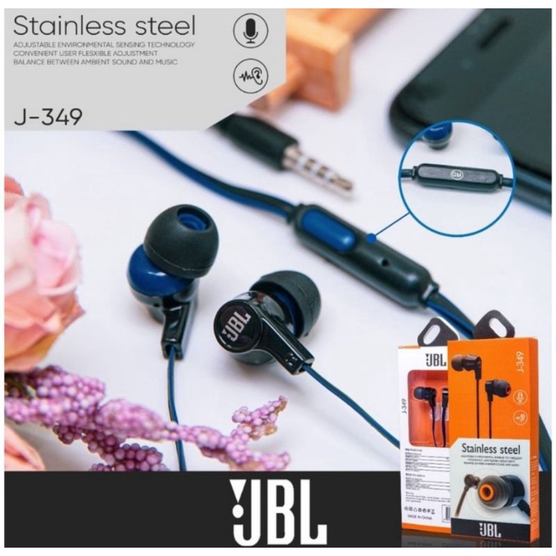 Headset Hansfree Earfone JBL J-349 / J-373 Pure Bass