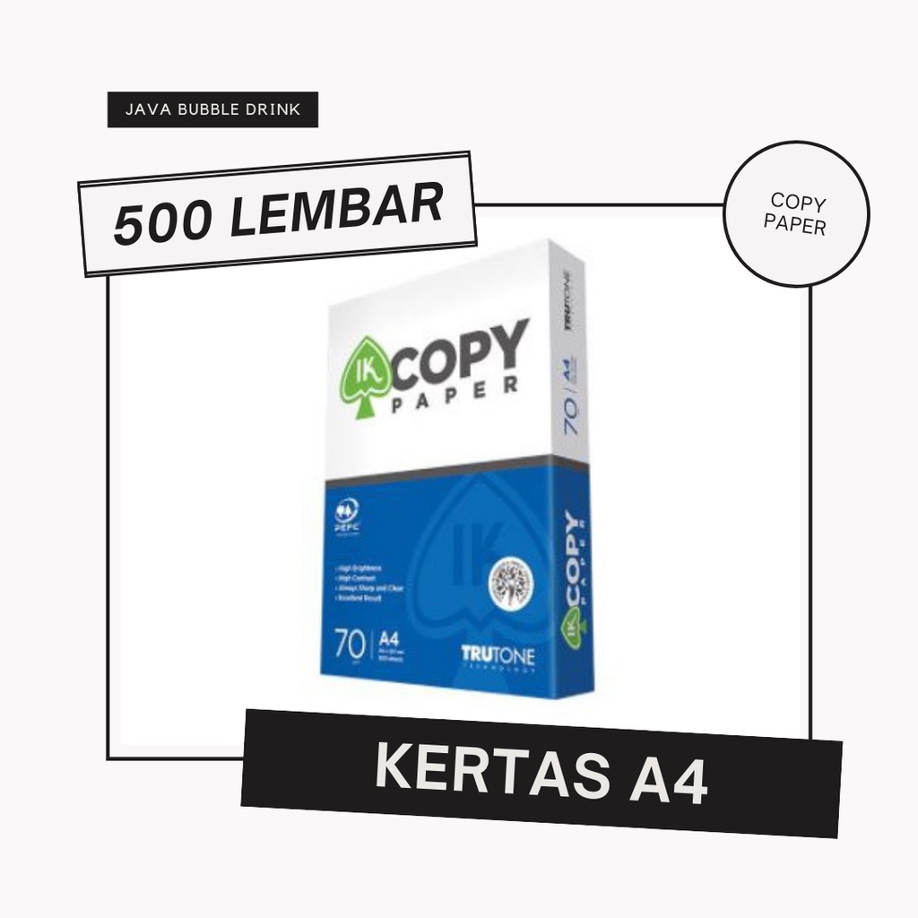 

Kertas A4 500 Lembar 70Gr Copy Paper