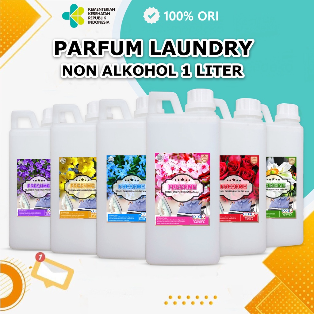 [COD] Parfum Pewangi Laundry 1 Liter Anti Bacterial | Parfum Laundry Tahan Lama | Pelicin Pakaian Laundry Murah