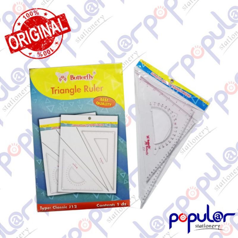 

Penggaris Segitiga Butterfly No.12