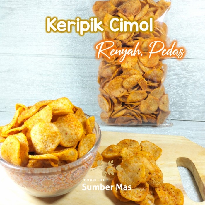 KERIPIK CIMOL KERING PEDAS - 170 GRAM-10RB