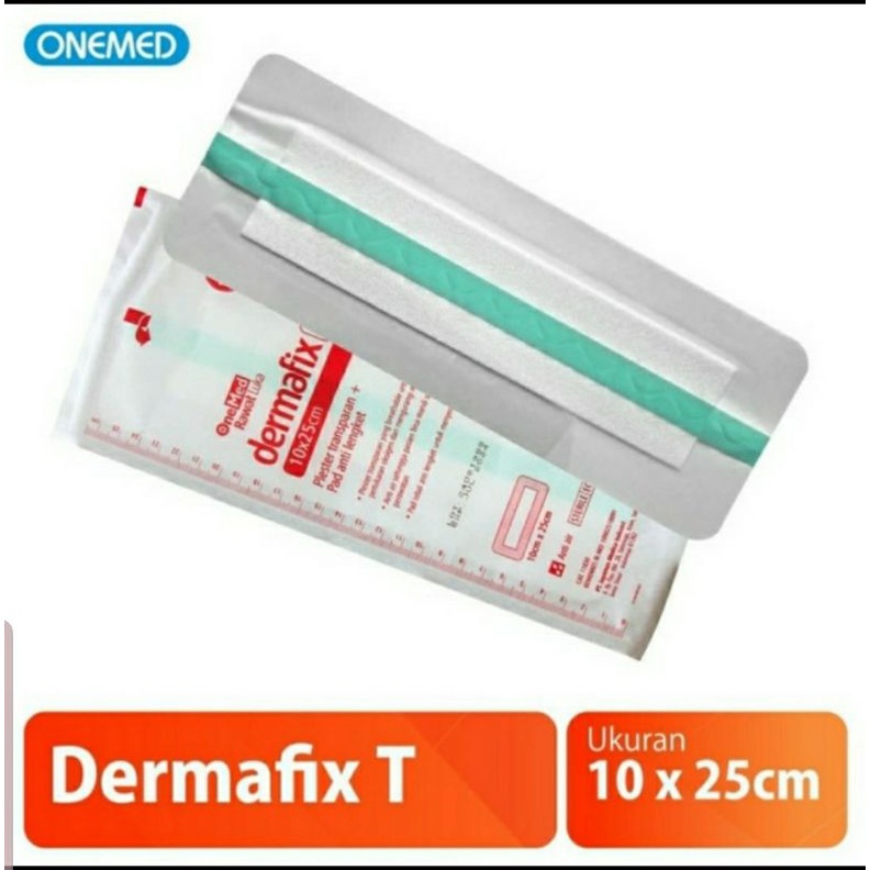 Dermafix T 10x25 Onemed Satuan. Plester transparan steril kedap air