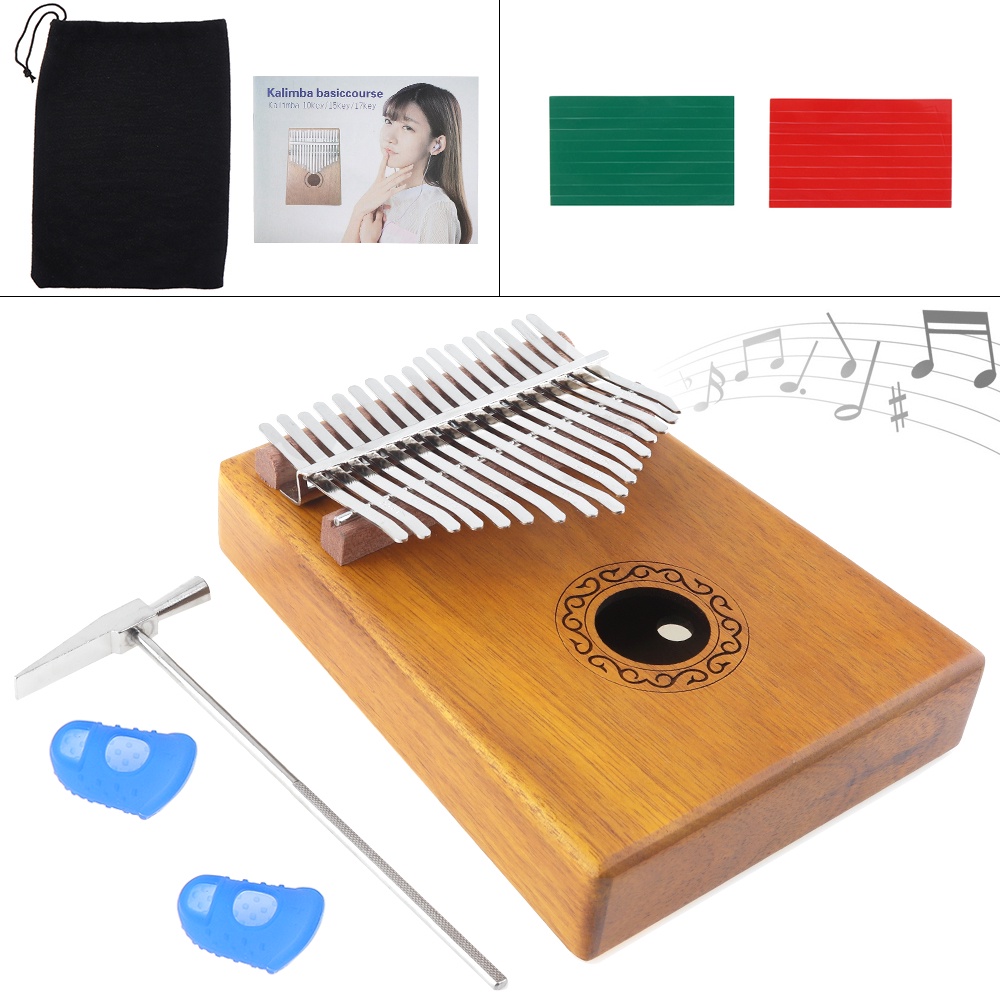 Alat Musik Kalimba 17 Kunci Bahan Kayu Akasia Solid