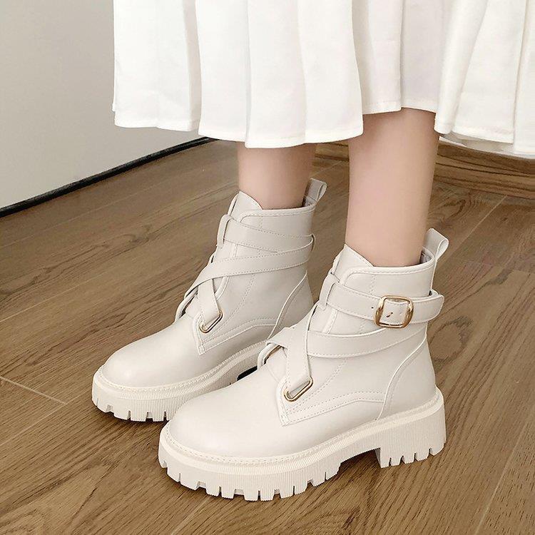 [ Import Design ] Sepatu Boots Velco Wanita Korea Import Premium Quality ID185
