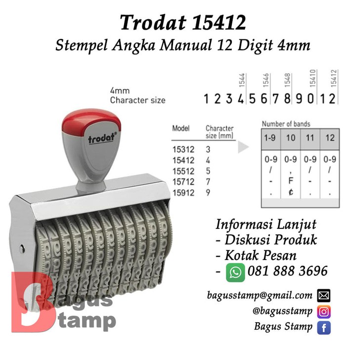 

Promo Stempel Angka Manual 12 Digit 4mm Trodat 15412 Limited