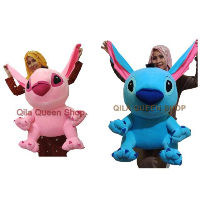 TERMURAH Boneka stitch GIANT murah biru dan pink