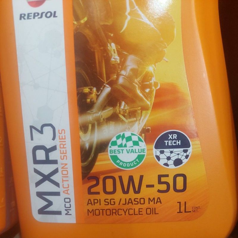 Oli Mesin Repsol Moto Super 20W50 1L 4T