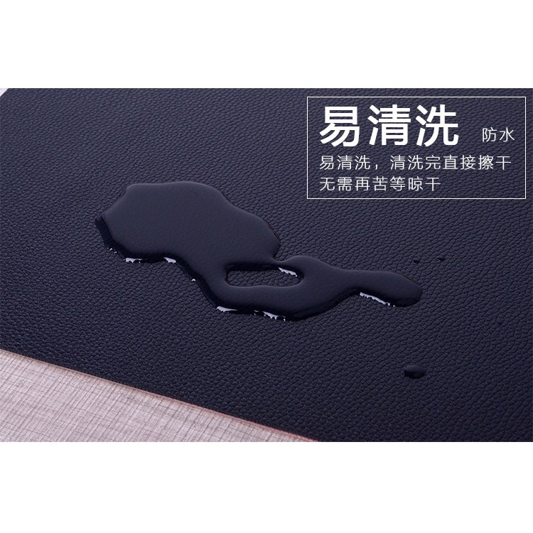 Mall Office Keyboard Mouse Pad XL Desk Mat Bahan Kulit 40 x 80cm - Black