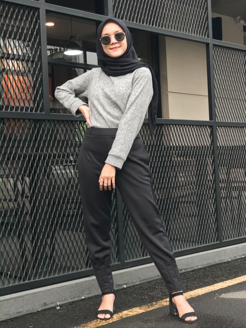 Alladin Pants ( Trend Alert ) Celana Office Wanita Tebal Premium Ngaret