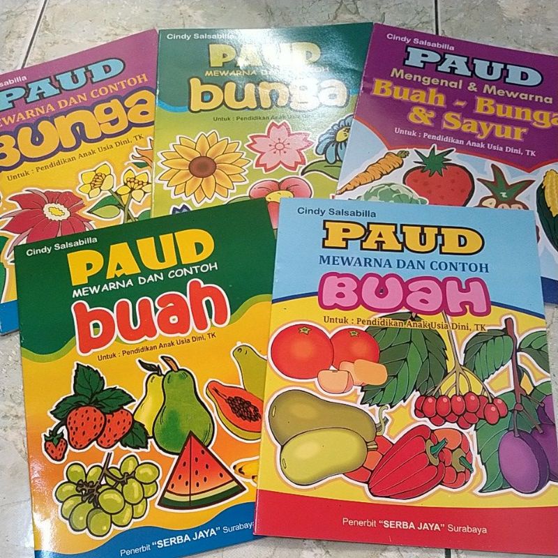 MEWARNAI PAUD BUNGA BUAH SAYUR
