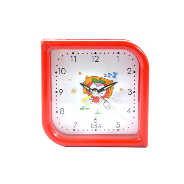 Jam Weker Bentuk Rumah Jam Beker Anak Lucu Unik Alarm Clock Warna Warni Free Baterai