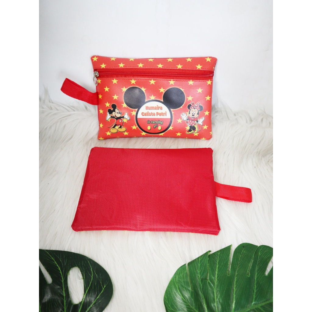 

Pouch Kotak Pensil Premium Tema Mickey Minnie Mouse