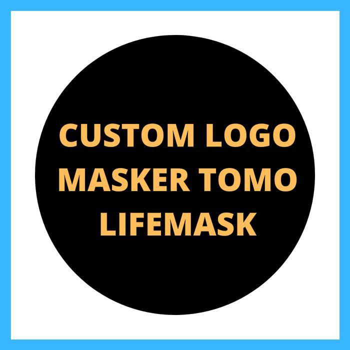 Buff Mask Custom Logo Tomo Lifemask V3 Original Filter Karbon Masker Tomo Custom