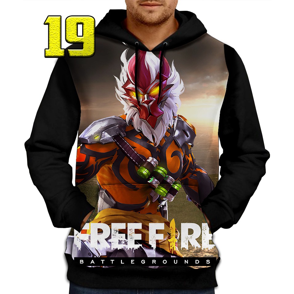 Jaket Hoodie Free Fire Wukong FF 19 Shopee Indonesia