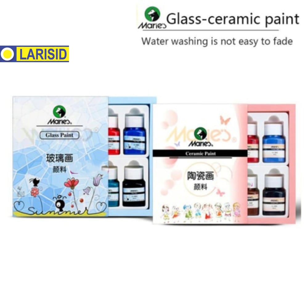 

MARIES CERAMIC PAINT SET 6 COLOR - CAT KERAMIK MARIES SET ISI 6 WARNA