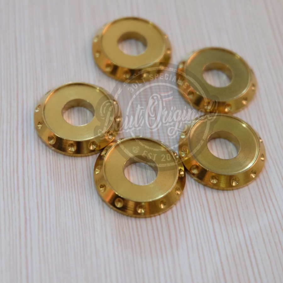 ring probolt slot stainless bintik hole m8 ulir drat 12 gold heng