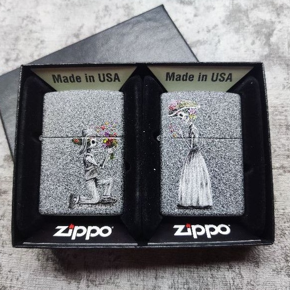 Zippo 28987 Zippo Couple Skull Set Original