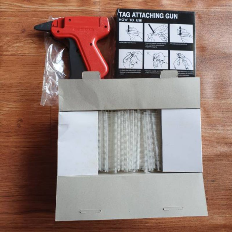 Tag Gun Tag Pin Tembakan Label Baju Laundry Kaos Kaki Pakaian