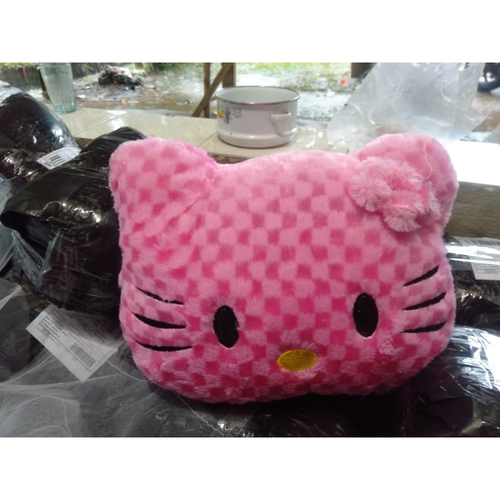 Bantal hello Kitty rasfur ukuran 35cm