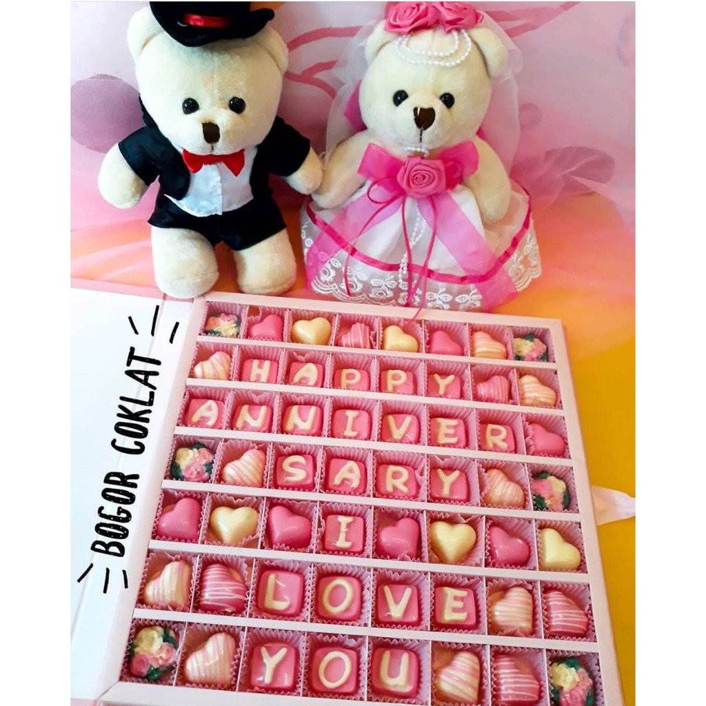 

Parsel Teddy Wedding Pink + Sekat Book 56+Free Kartu Ucapan