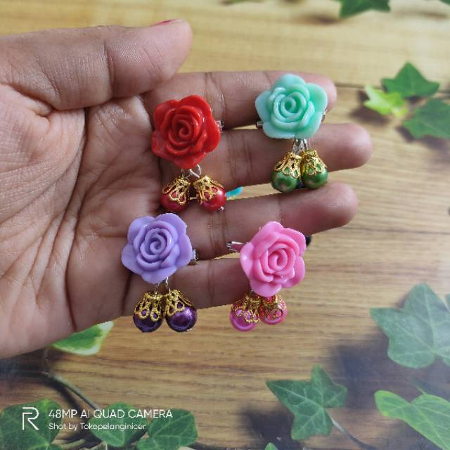 Bros Dagu Hijab Pin Brooch/Bross Souvenir /Mawar Simple Fashion Muslim Bros Anak By Tokopelanginicer