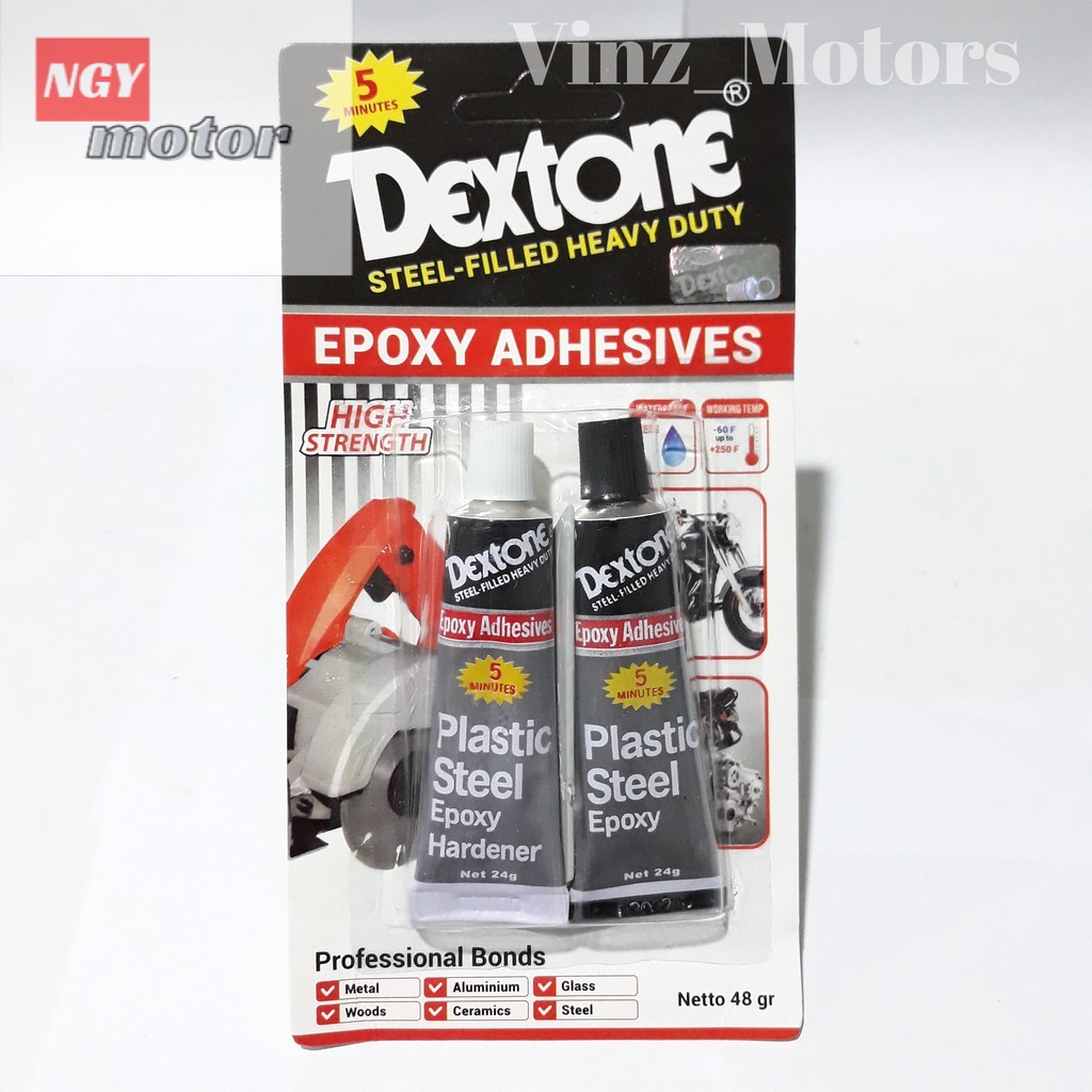 

LEM DEXTONE EPOXY ADHESIVES CAMPUR 5 MENIT 48 GRAM ORIGINAL
