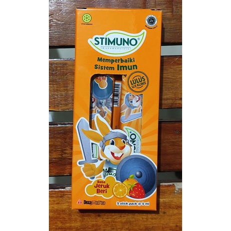 Stimuno Stick Pas Isi 5 Sachet / Rasa Jeruk Berry / Vitamin Daya Tahan Tubuh / Vitamin Imun Anak