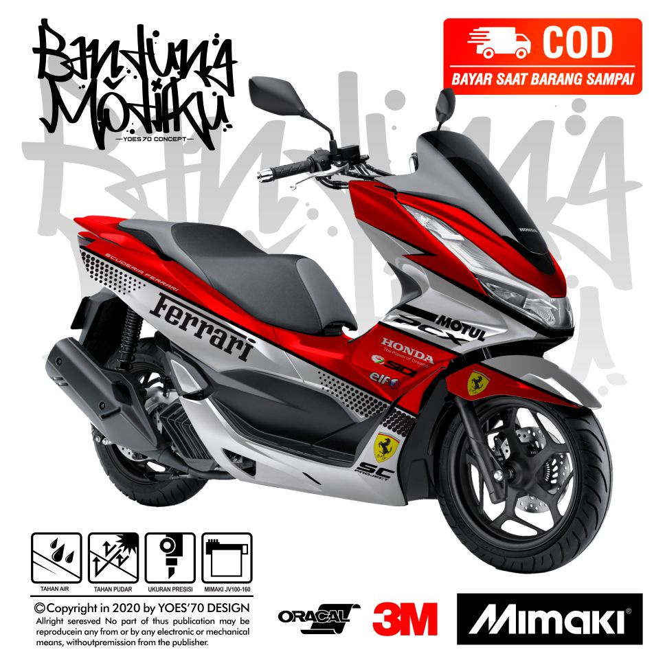 (PREMIUM) Decal Stiker Honda PCX 160 Full Bodi Kualitas Terbaik