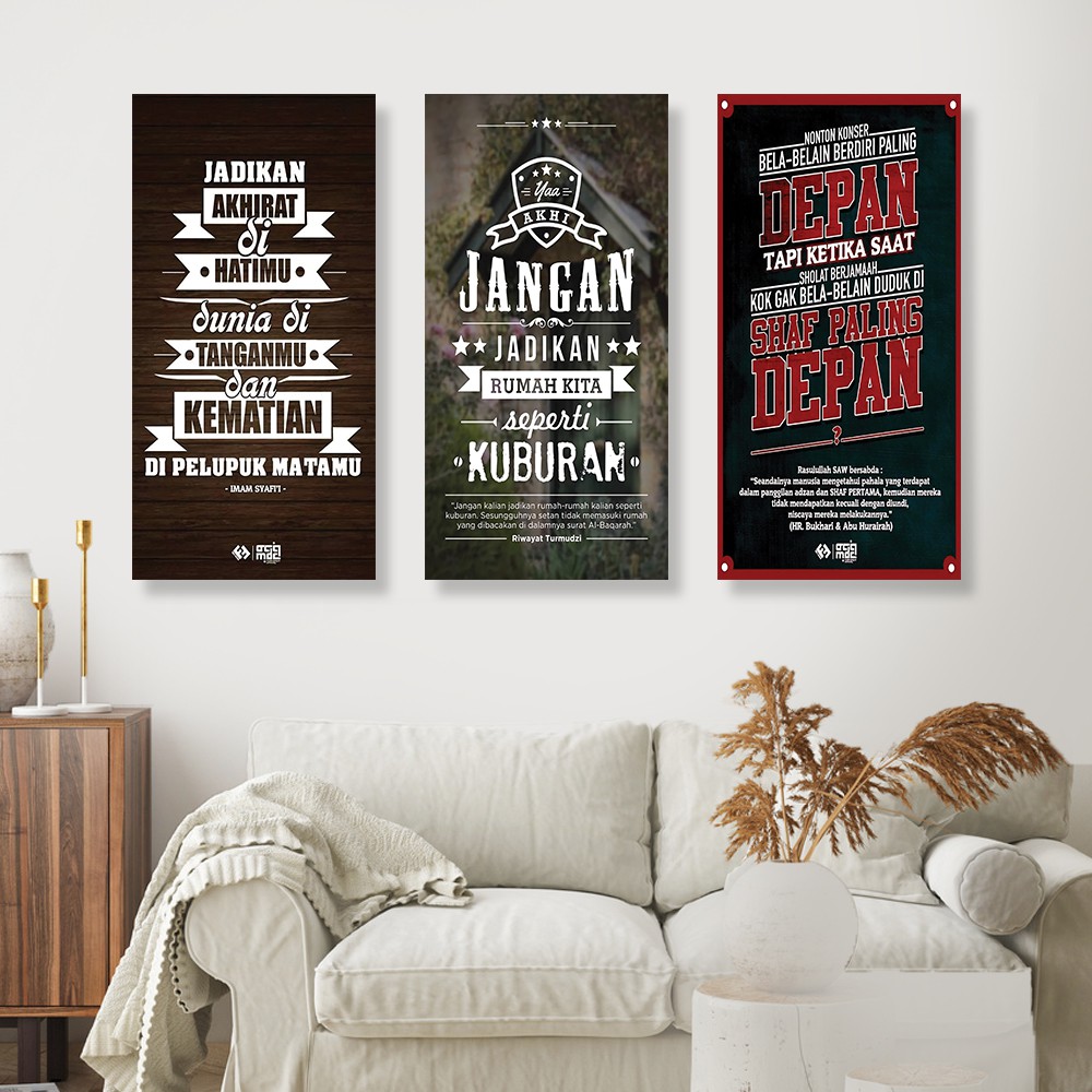 Kamilastorindo Dekorasi Rumah Poster Kayu Hiasan Pajangan Dinding Islamic Quotes  Project5 1530