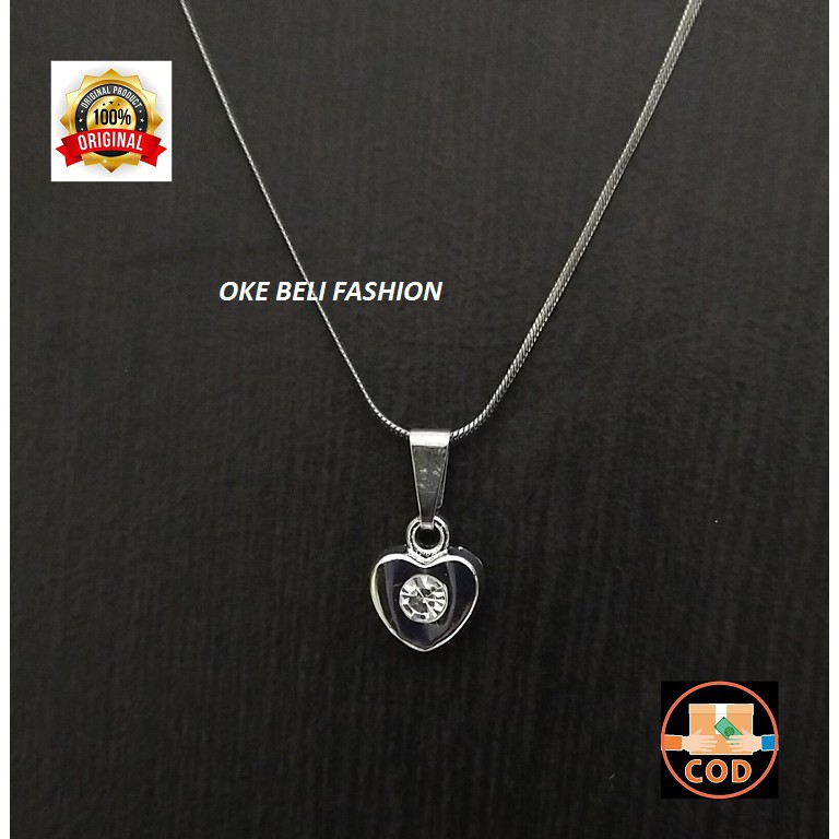 SpringS Sale Kalung liontin fashion wanita 100% real pick anti karat awet dan tahan lama