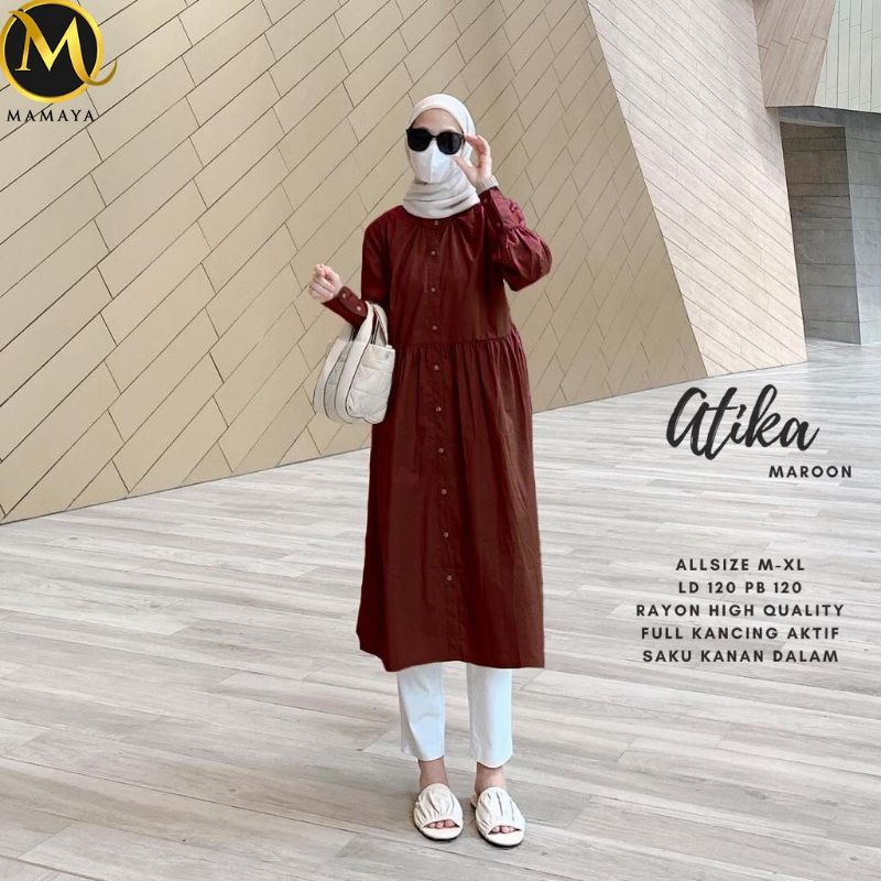 Tunik Atika Tunik Polos Tunik Katun Tunik Murah Long Tunik