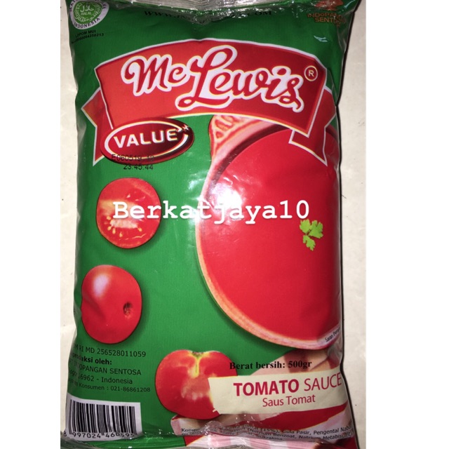 

McLewis Value saos saus tomat Mc Lewis Tomato Sauce kemasan 500 gr