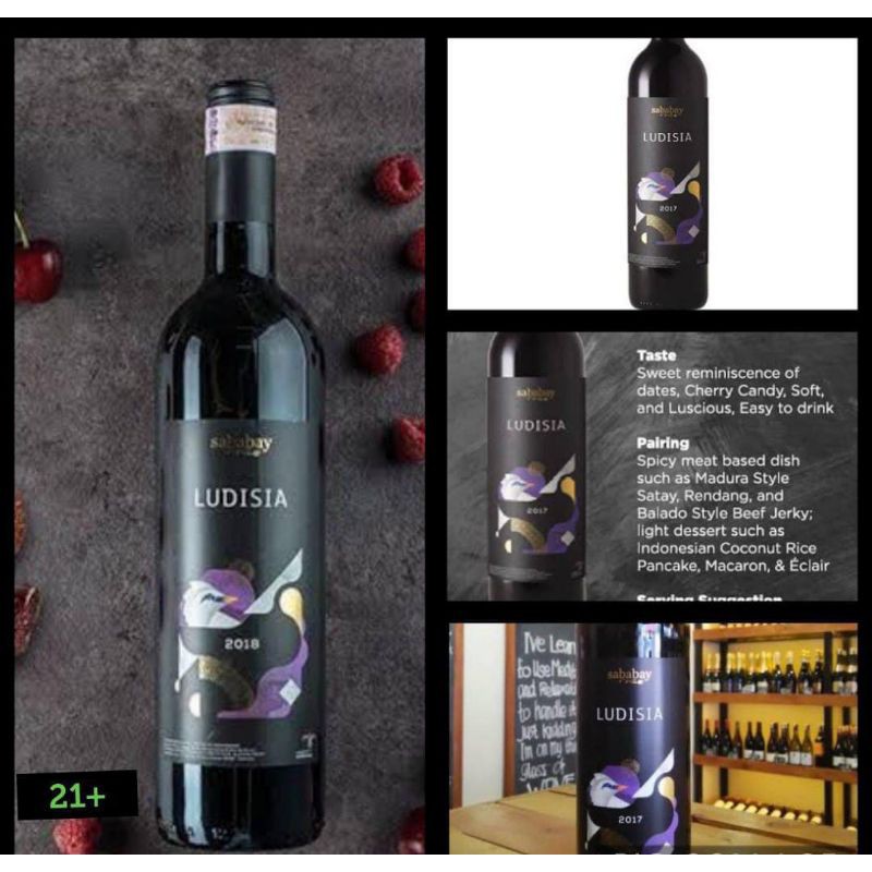 Sababay Ludisia Red wine sweet Manis 750Ml