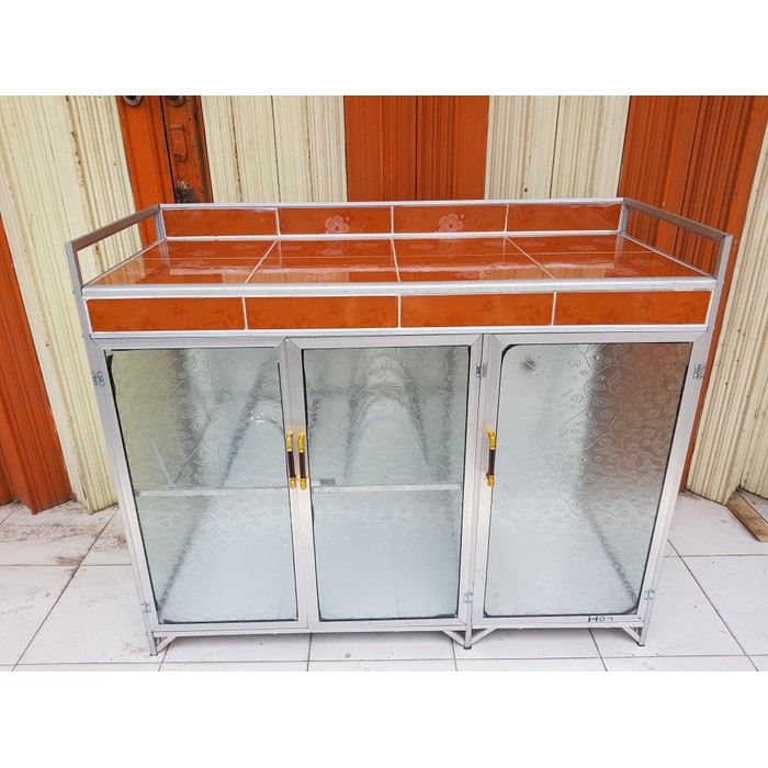 Meja dapur rak kompor 3 pintu | Shopee Indonesia